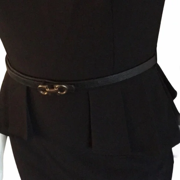 Elegant Black Midi Dress - Picture 2 of 6